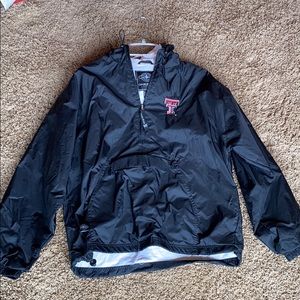 Charles River Texas Tech logo wind breaker